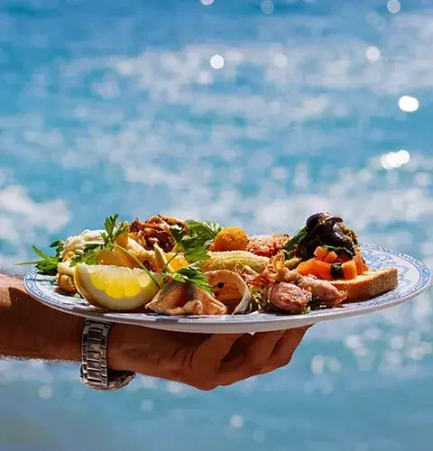 piatti di pesce fresco a Nerano